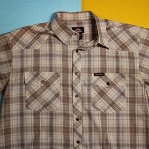 Dickies Large Plaid T-shirt